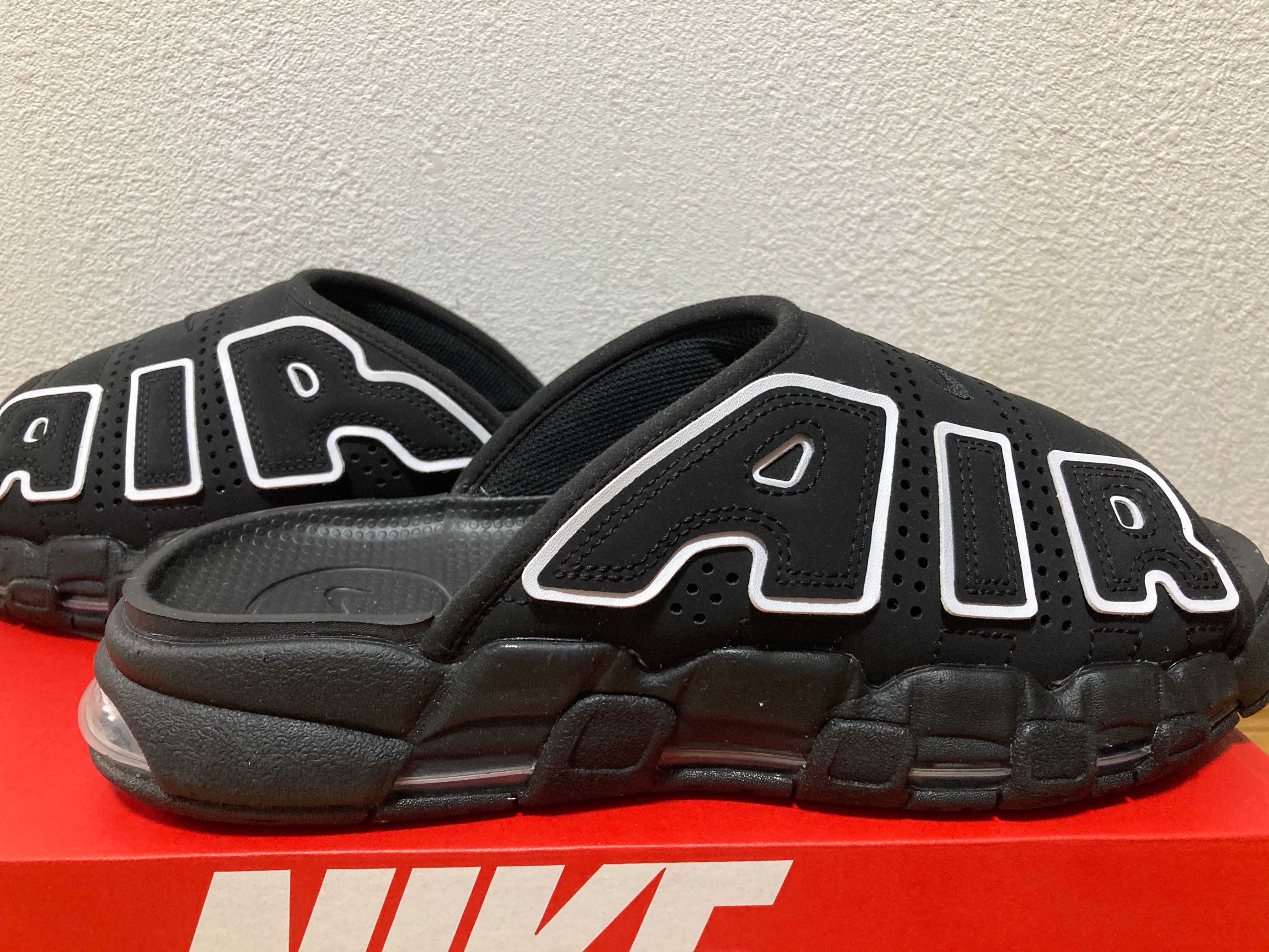Nike Air More Uptempo Slide "Black/White"