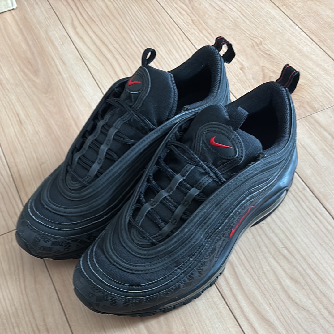 Nike Air Max 97 "Black/University Red Nike Logos"