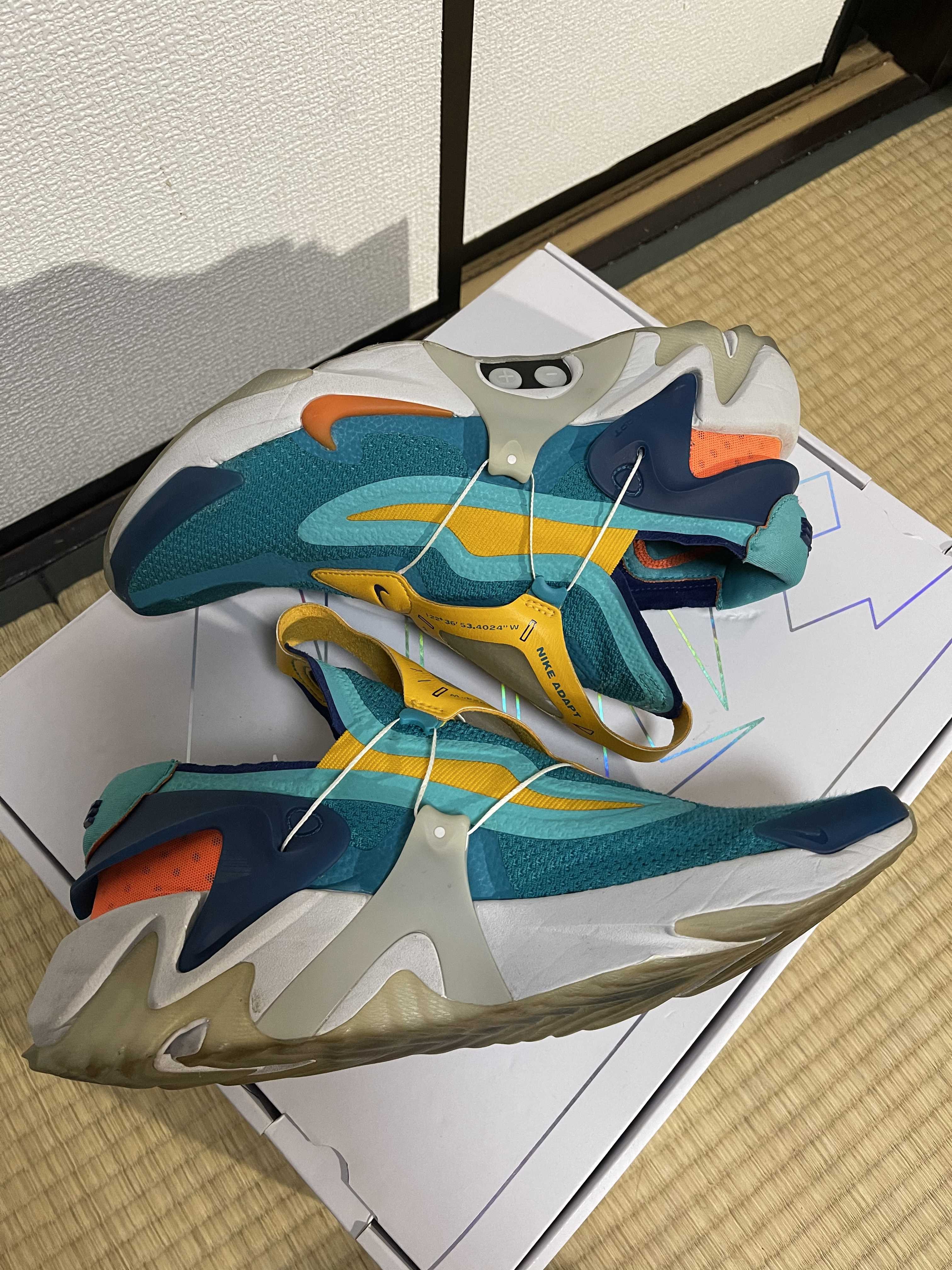 NIKE ADAPT HUARACHE HYPER JADE/TOTAL ORANGE