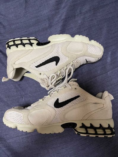 Stussy × Nike Air Zoom Spiridon CG 2 "Fossil/Black"