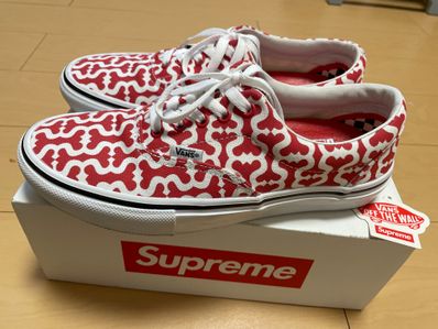 Supreme × Vans Monogram S Logo Skate ERA "Red"