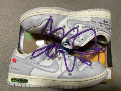 Off-White × Nike Dunk Low "Sail/Neutral Gray"