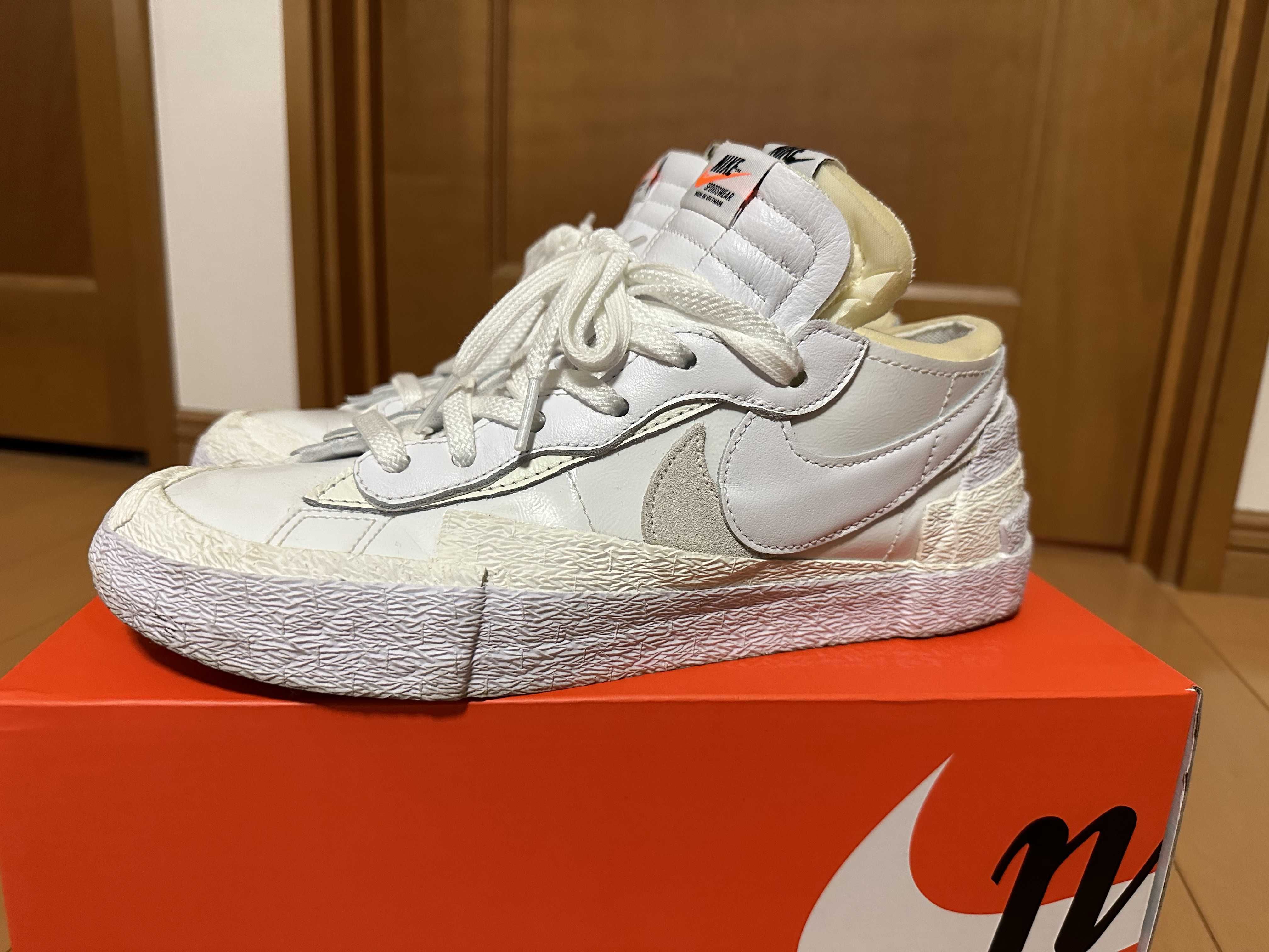 sacai × Nike Blazer Low "White Patent Leather"