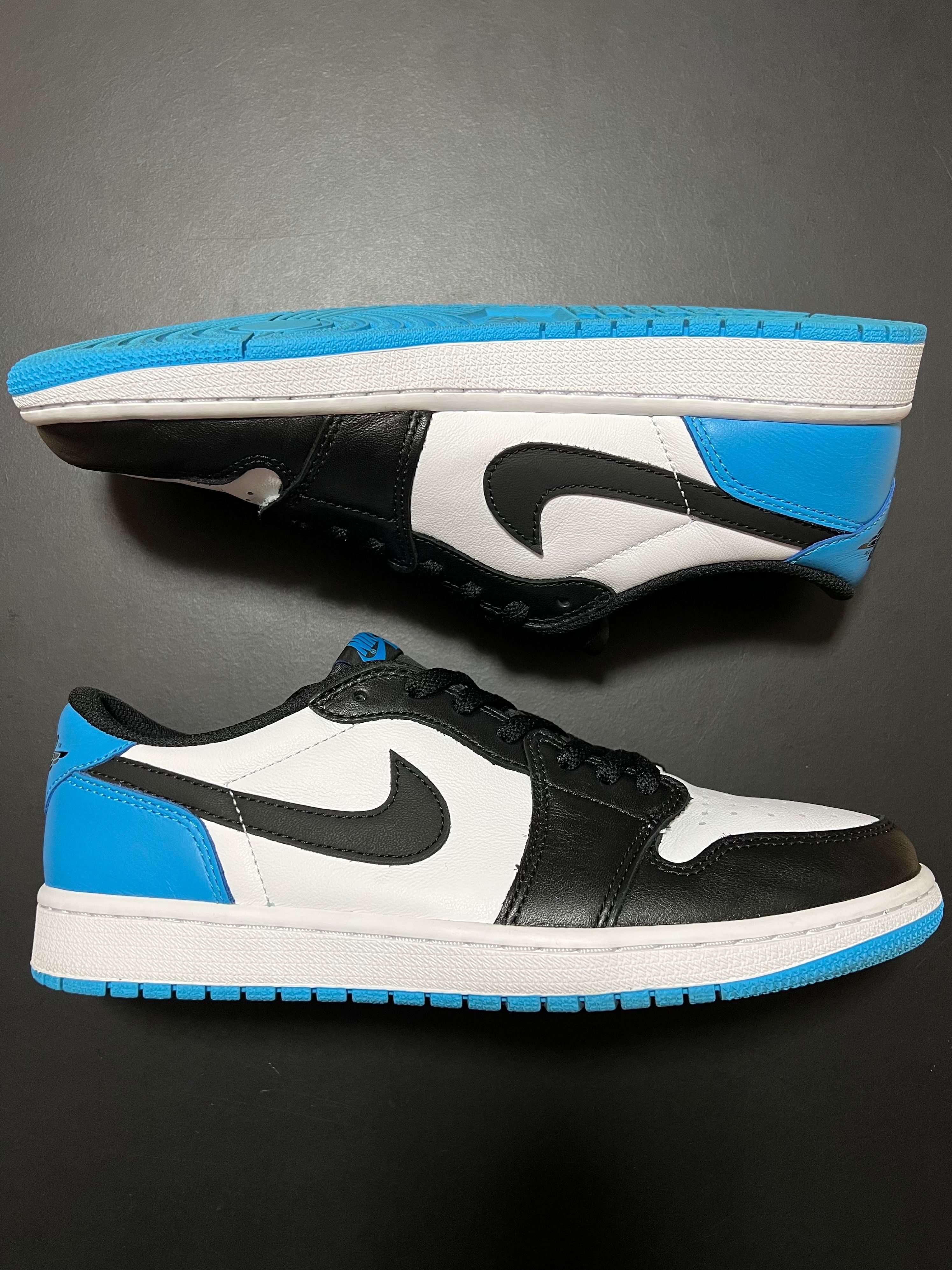 Nike Air Jordan 1 Low OG "Black and Dark Powder Blue/UNC"