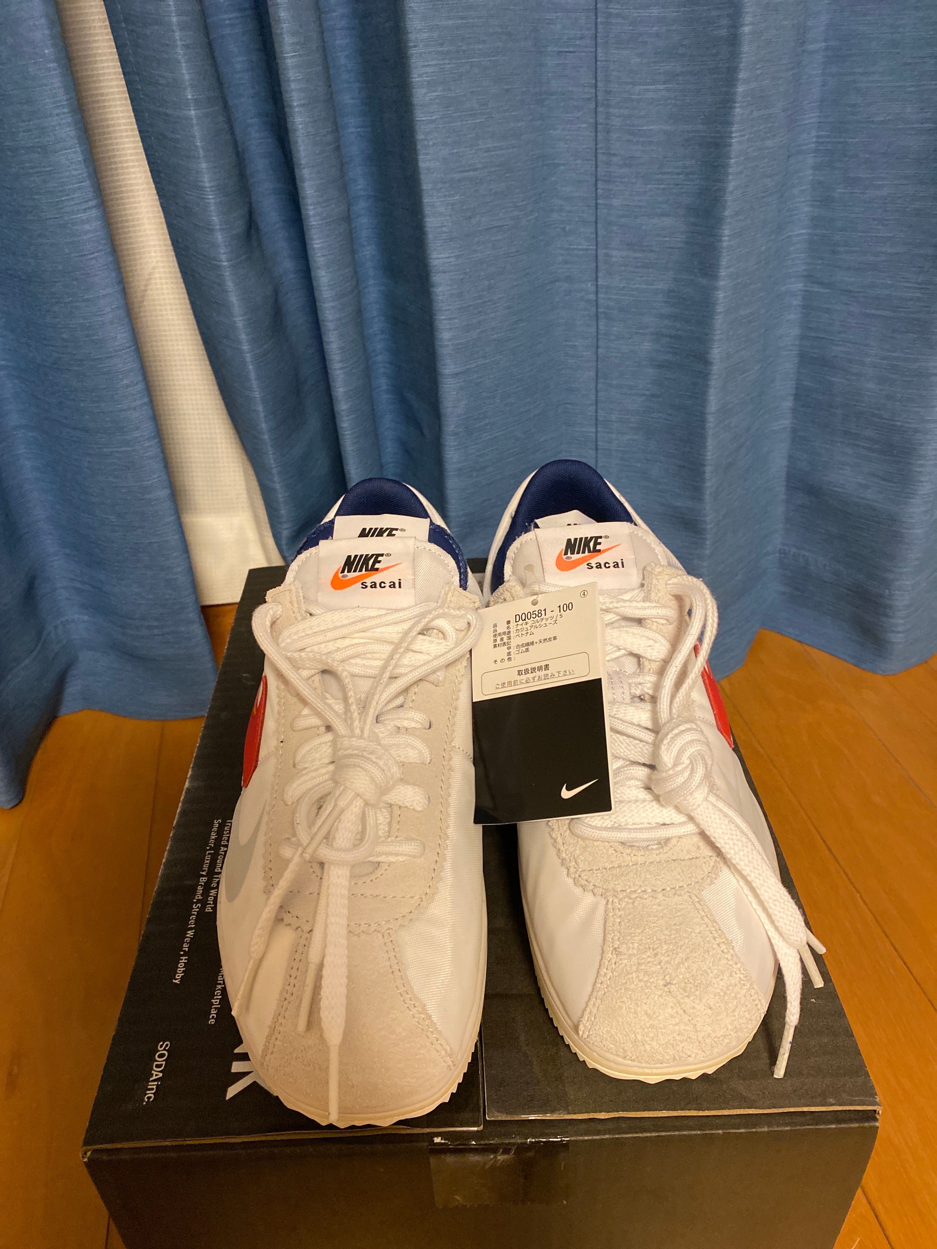 sacai × Nike Zoom Cortez "White and University Red"