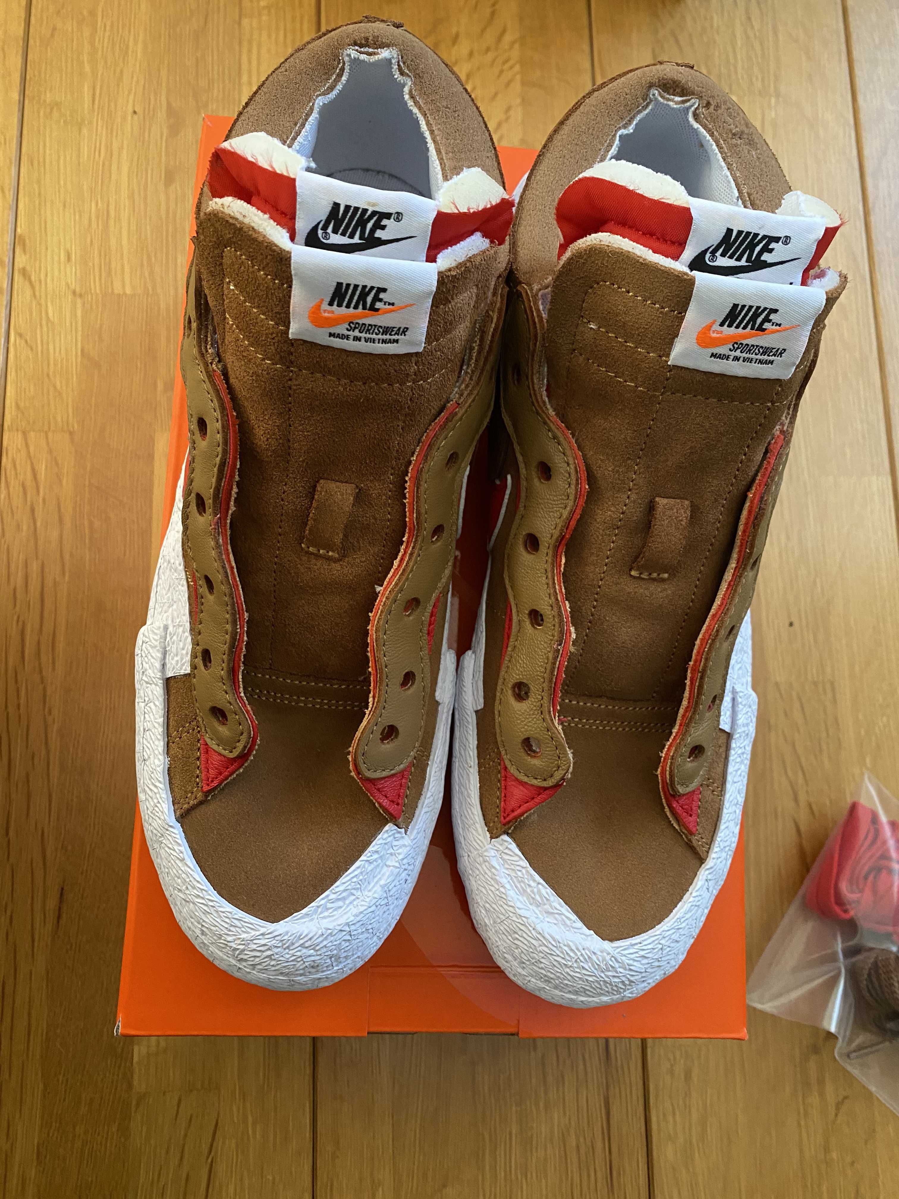 SACAI × NIKE BLAZER LOW "BRITISH TAN"