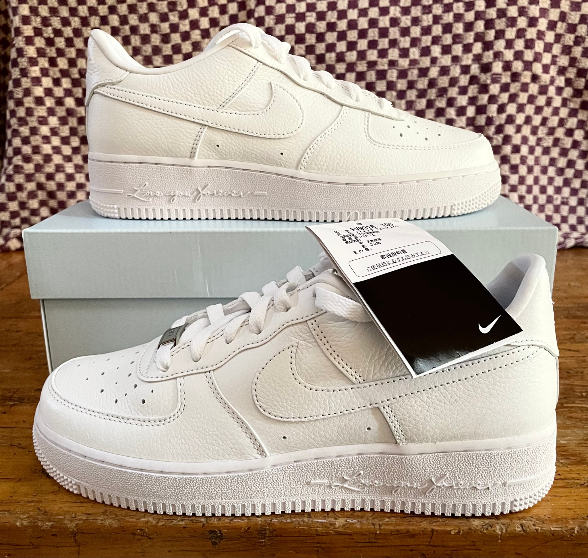 Drake NOCTA × Nike GS Air Force 1 Low "Love You Forver/White"