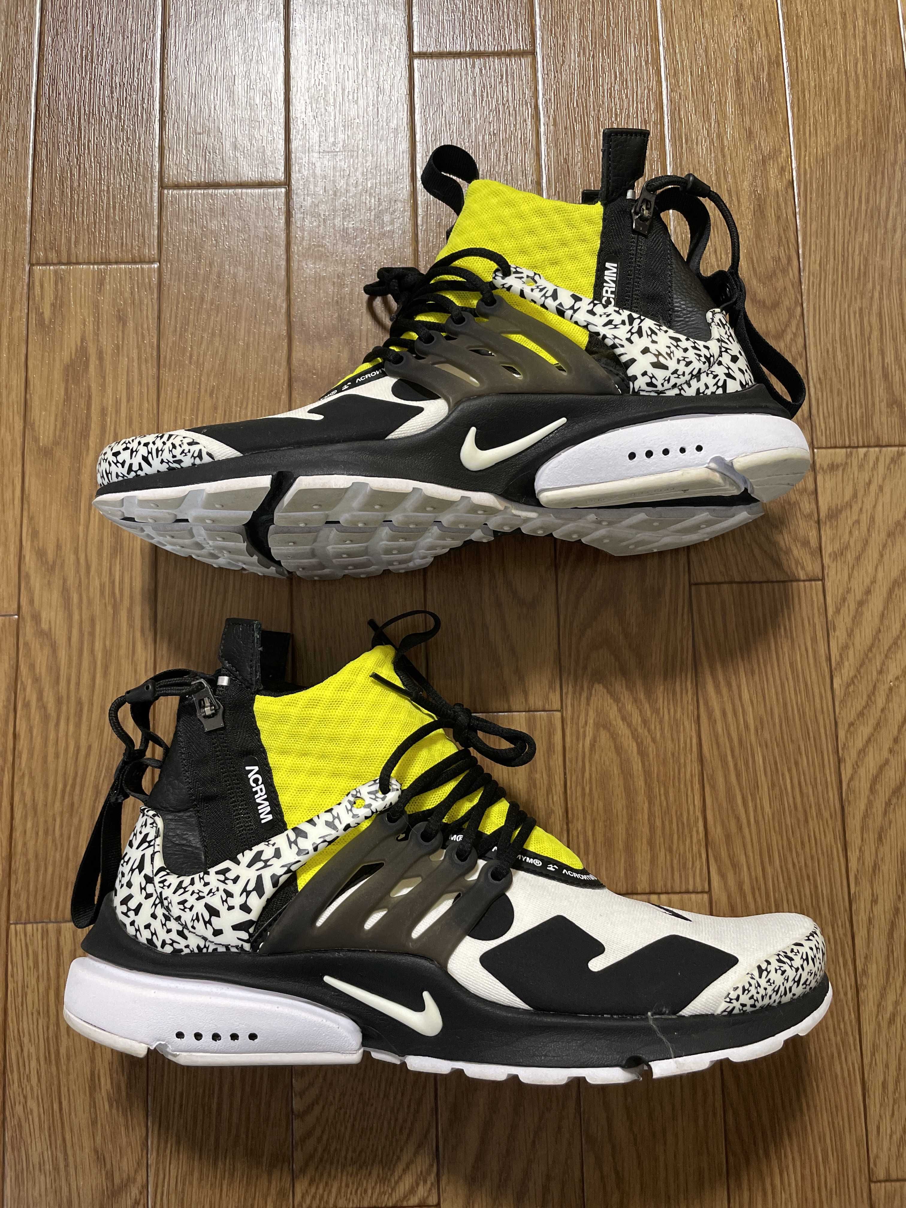 ACRONYM × Nike Air Presto Mid "White/Black/Dynamic Yellow"