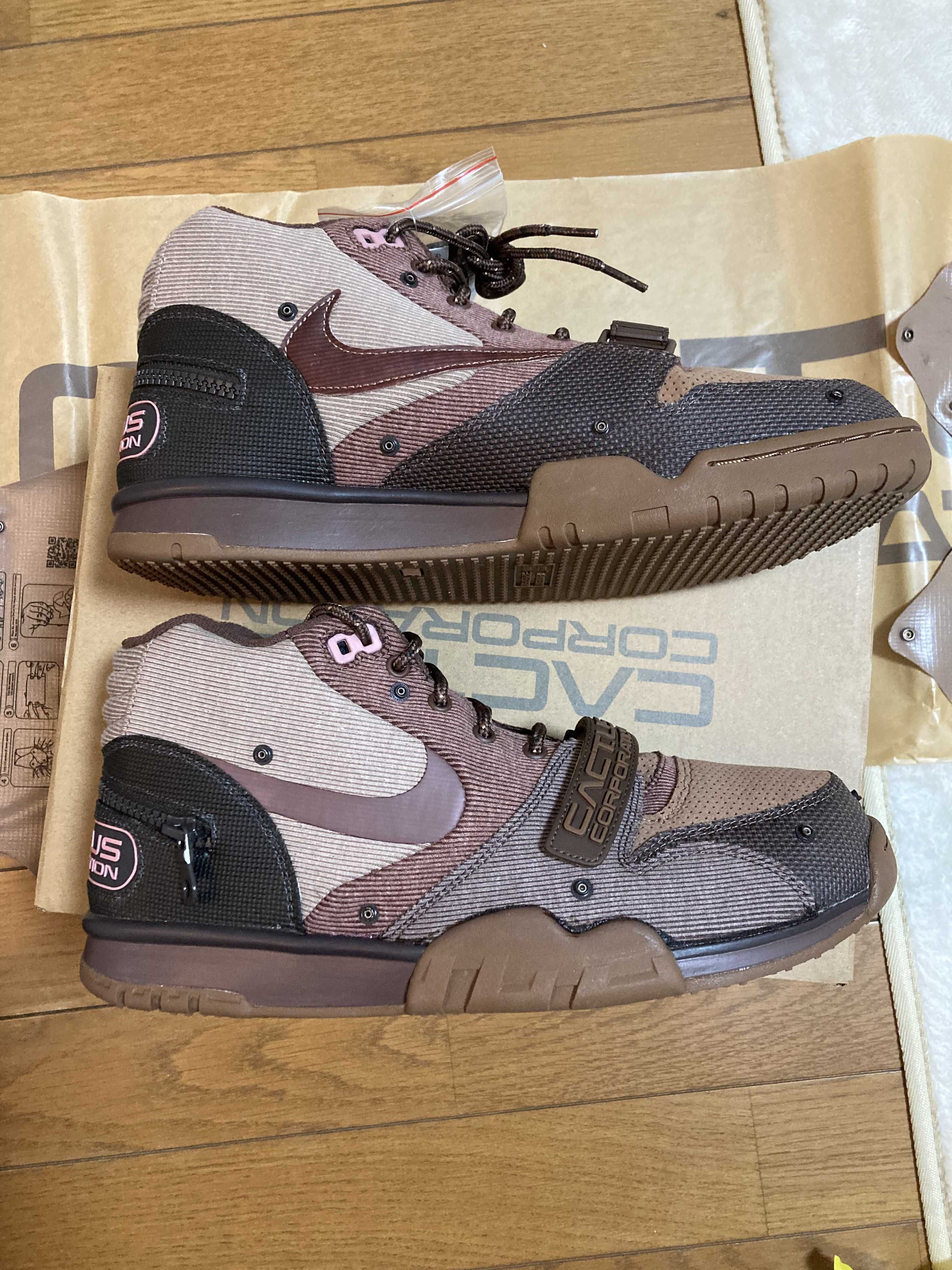 Travis Scott x Nike Air Trainer 1 SP "Archaeo Brown and Rust Pink"