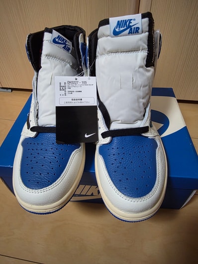 Travis Scott × fragment design × Nike Air Jordan 1 Retro High OG SP "Military Blue"