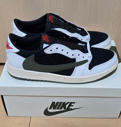 Travis Scott × Nike Women's Air Jordan 1 Low OG "Medium Olive"
