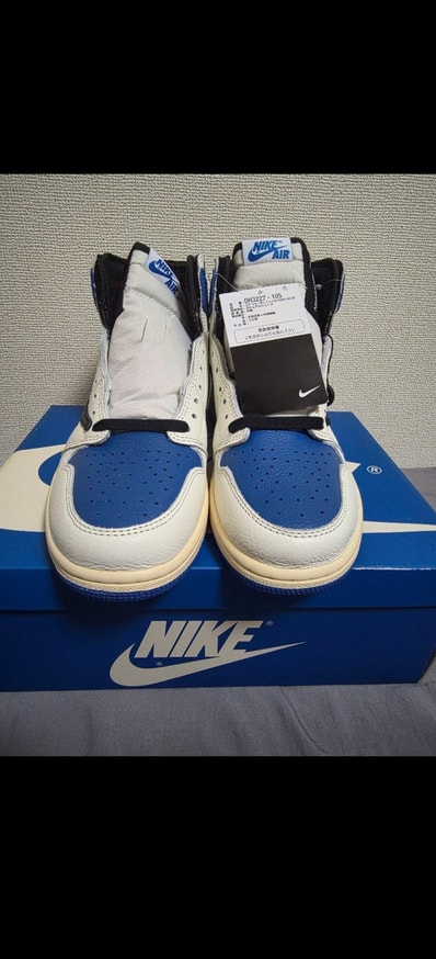 Travis Scott × fragment design × Nike Air Jordan 1 Retro High OG SP "Military Blue"