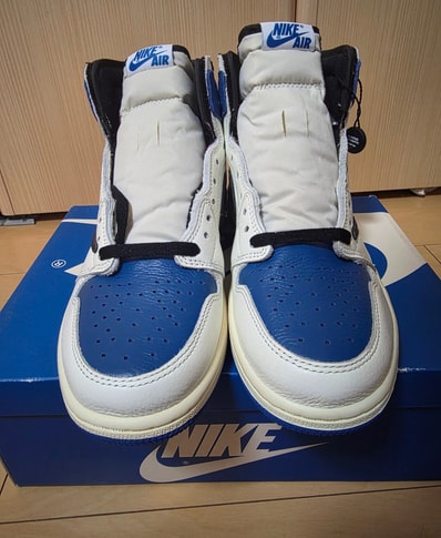 Travis Scott × fragment design × Nike Air Jordan 1 Retro High OG SP "Military Blue"