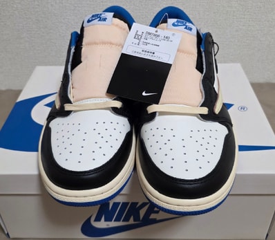 Travis Scott × fragment design × Nike Air Jordan 1 Low OG SP "Military Blue"
