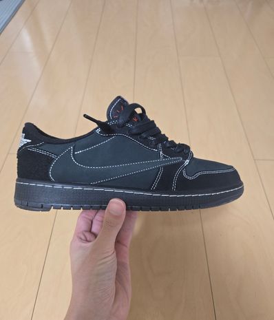 Travis Scott × Nike Air Jordan 1 Low OG SP "Black Phantom"