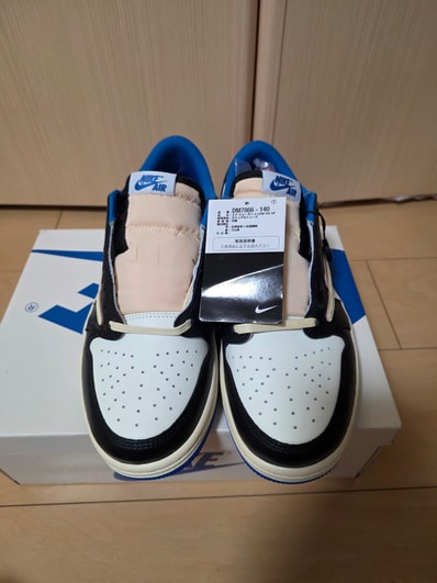 Travis Scott × fragment design × Nike Air Jordan 1 Low OG SP "Military Blue"