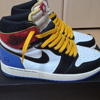 fragment design × UNION × Nike Air Jordan 1 High OG "Black/Varsity Red"