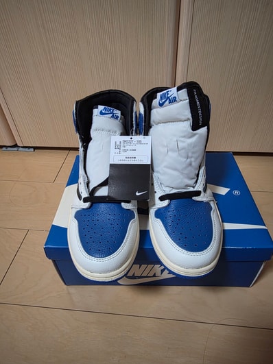 Travis Scott × fragment design × Nike Air Jordan 1 Retro High OG SP "Military Blue"