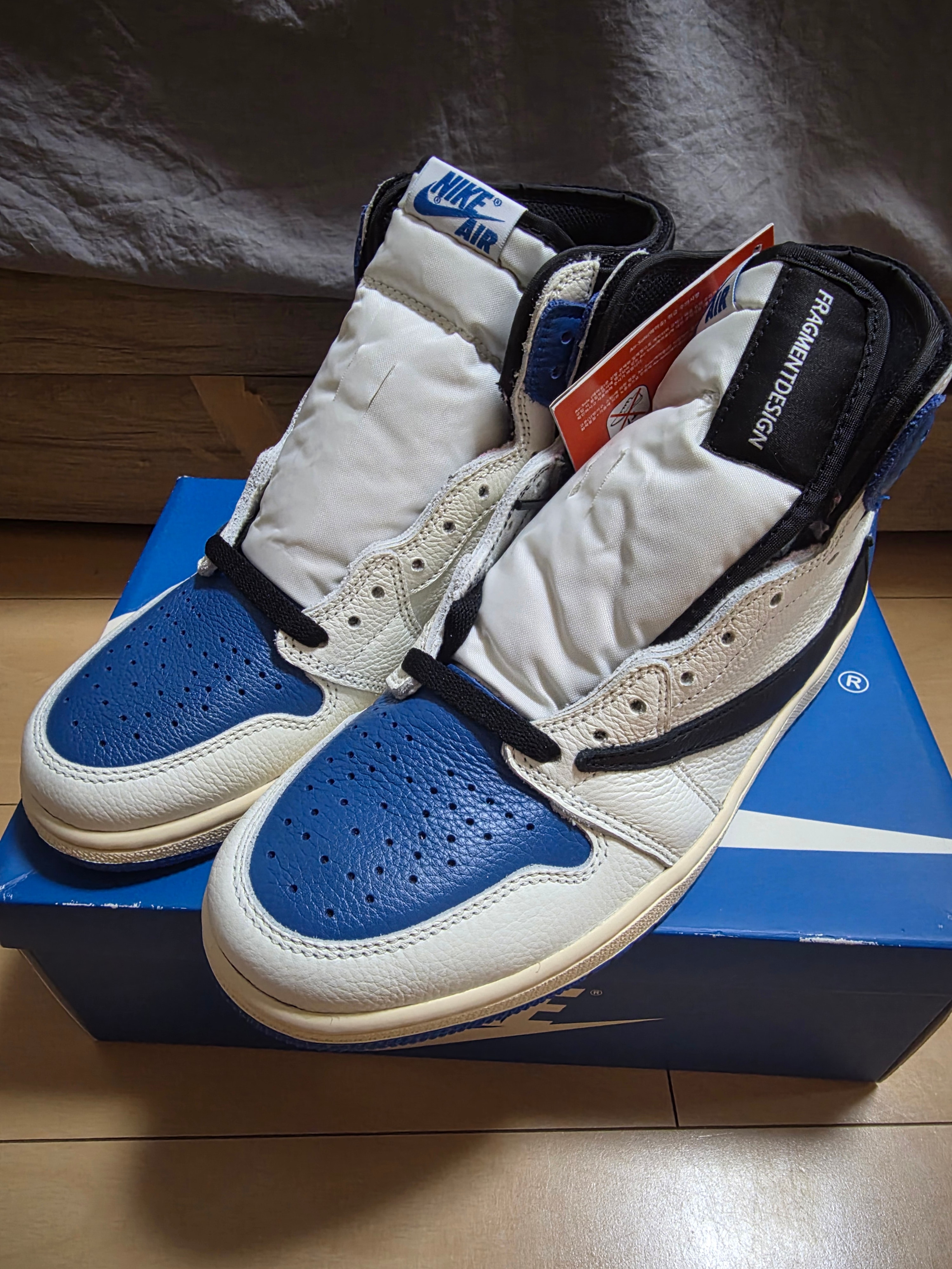 Travis Scott × fragment design × Nike Air Jordan 1 Retro High OG SP "Military Blue"