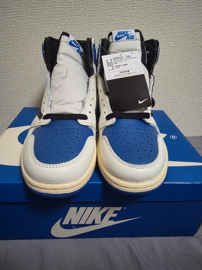Travis Scott × fragment design × Nike Air Jordan 1 Retro High OG SP "Military Blue"