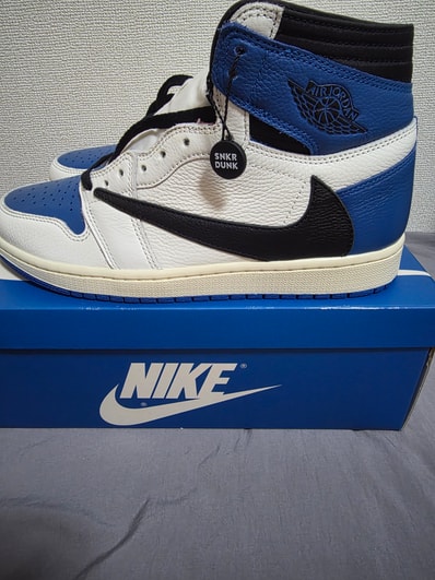 Travis Scott × fragment design × Nike Air Jordan 1 Retro High OG SP "Military Blue"