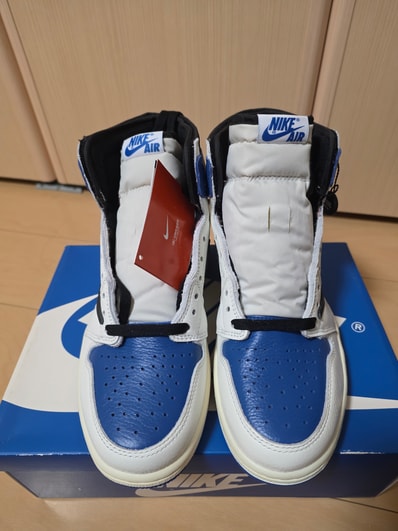 Travis Scott × fragment design × Nike Air Jordan 1 Retro High OG SP "Military Blue"