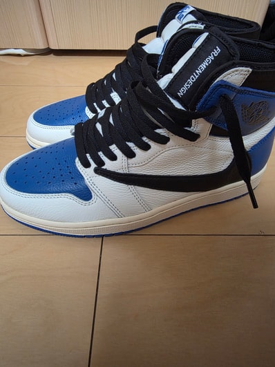Travis Scott × fragment design × Nike Air Jordan 1 Retro High OG SP "Military Blue"