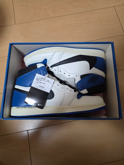 Travis Scott × fragment design × Nike Air Jordan 1 Retro High OG SP "Military Blue"