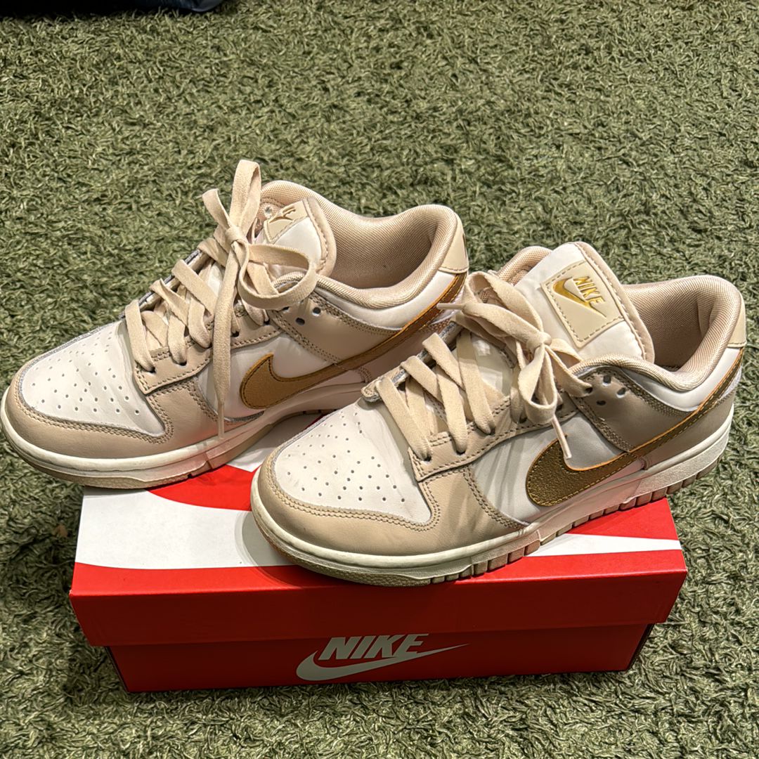 Nike Women's Dunk Low "Gold Swoosh"