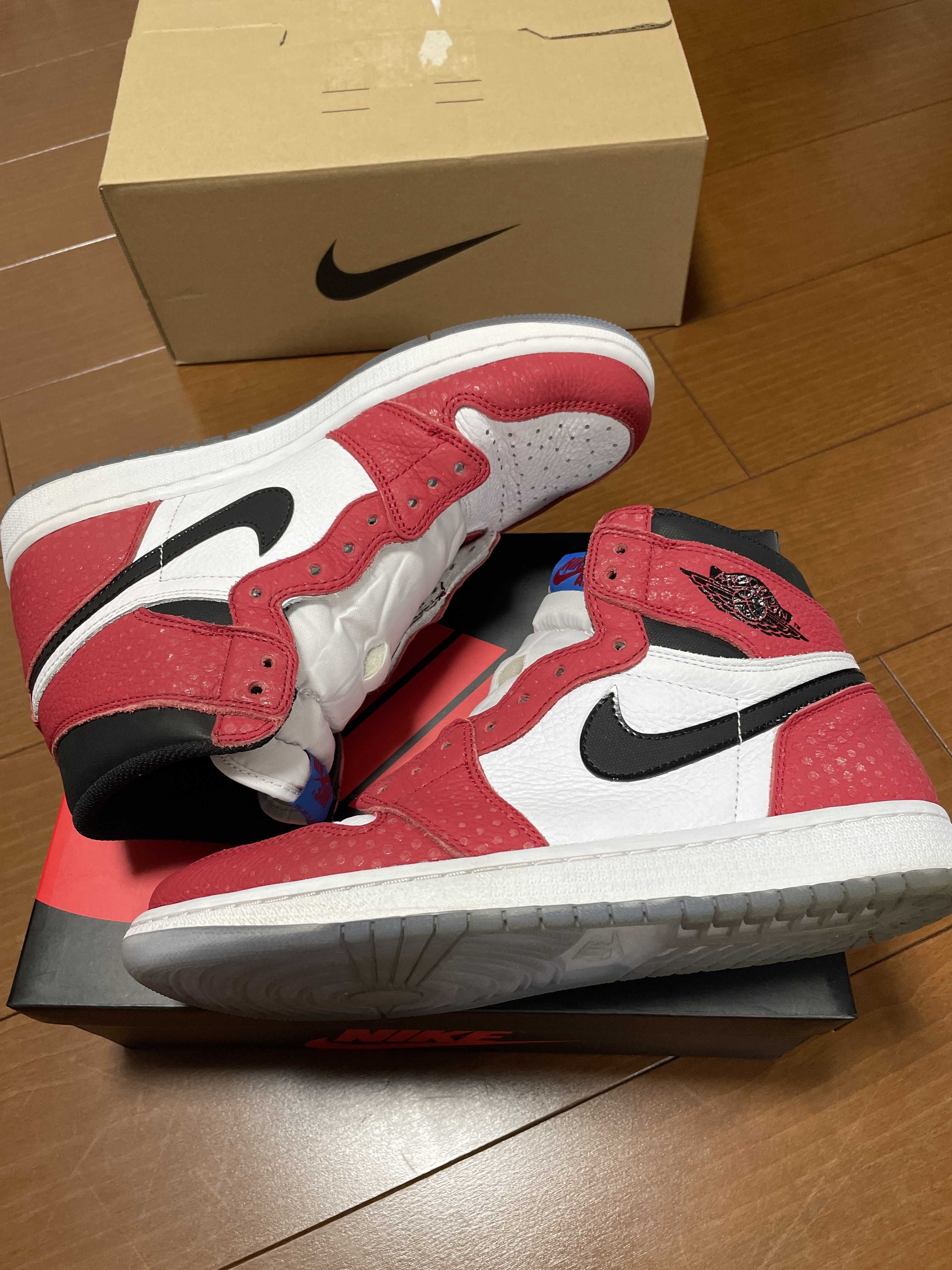 Spiderman × Nike Air Jordan 1 Origin Story "Gym Red/White/Photo Blue/Black"