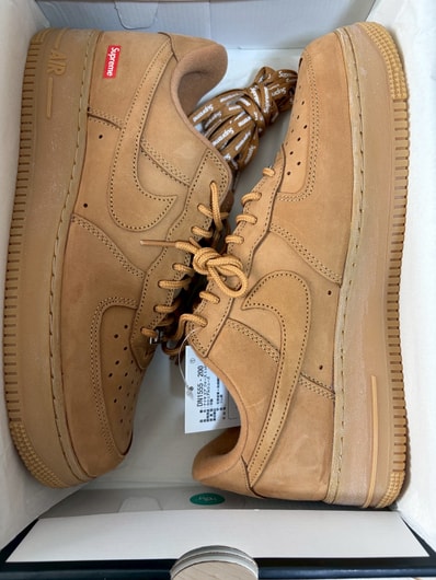 Supreme × Nike Air Force 1 Low "Flax/Wheat"
