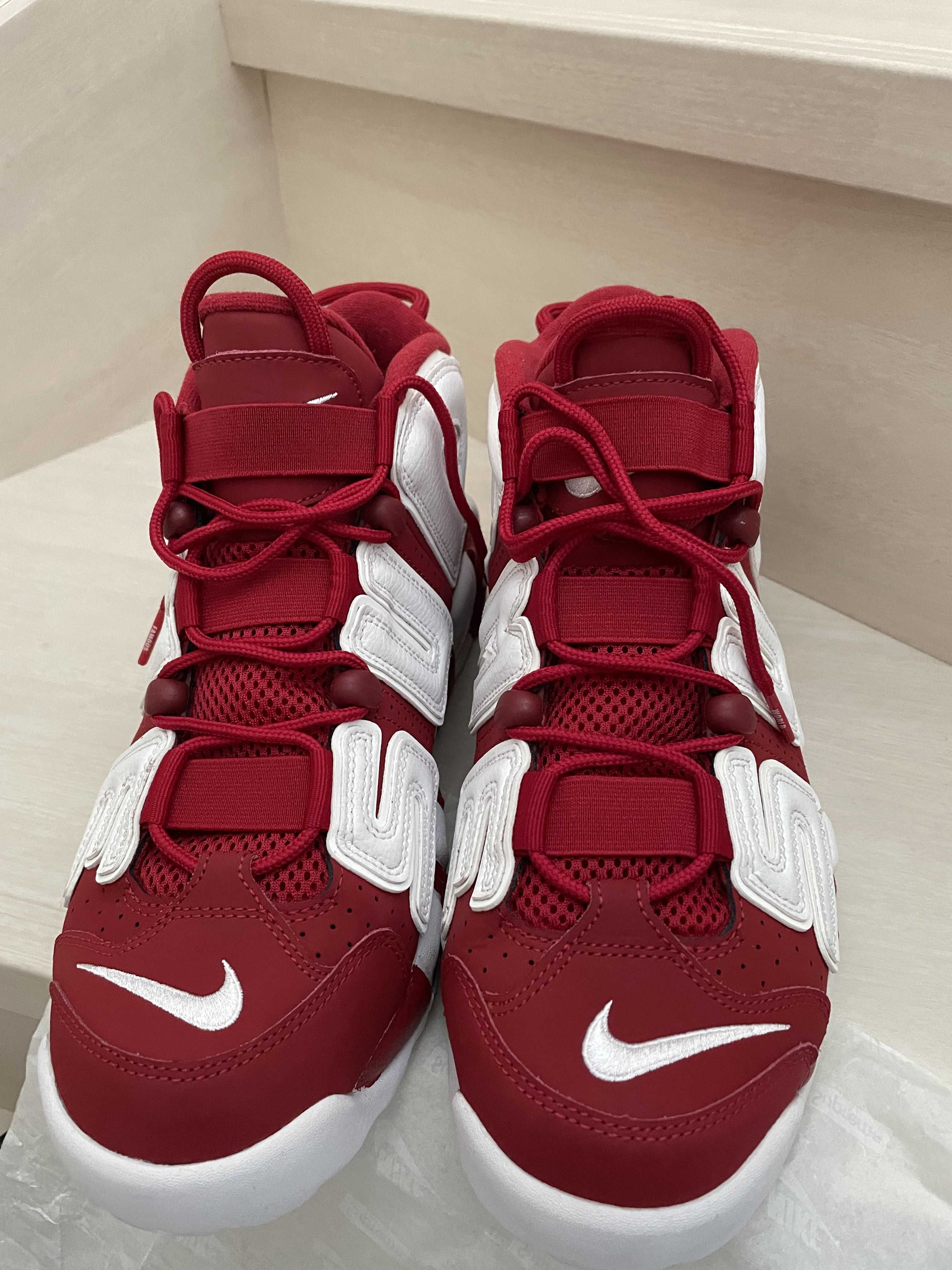 Supreme × Nike Air More Uptempo "White/Red"