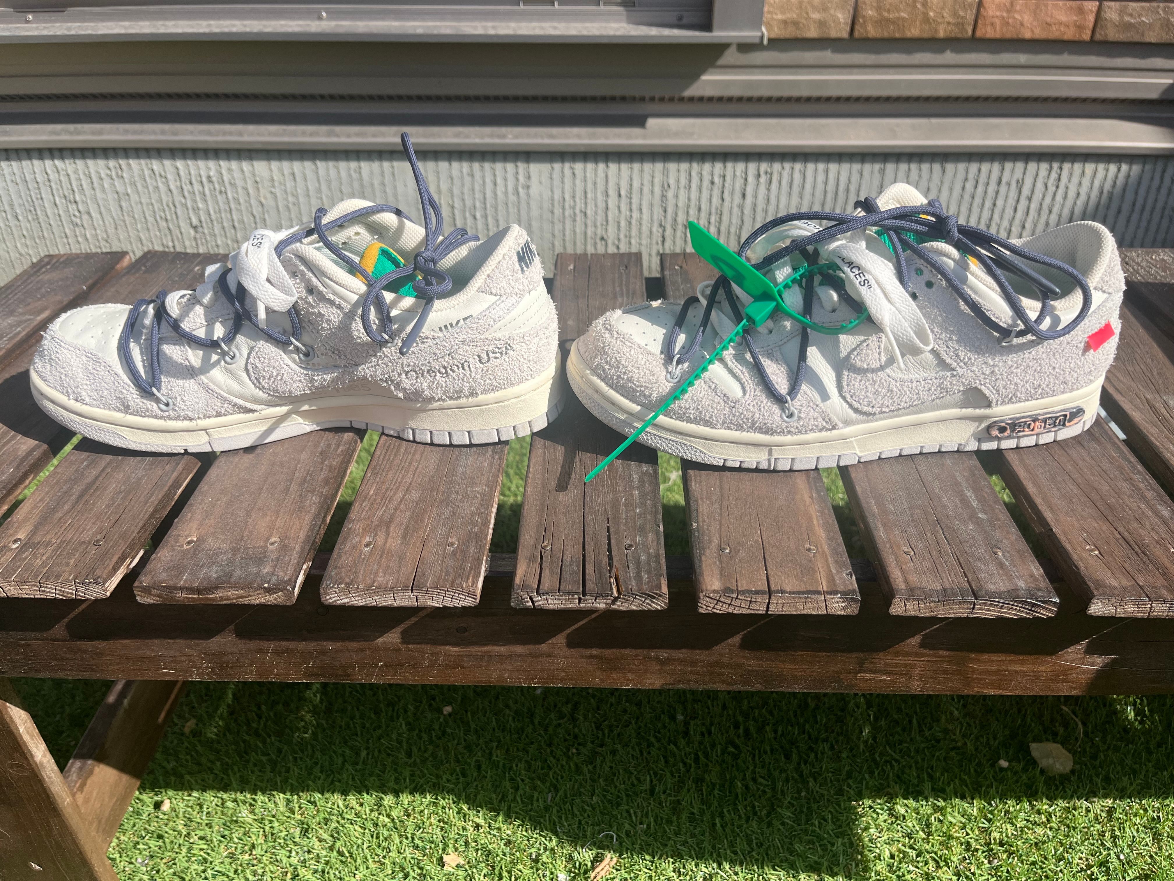 Off-White × Nike Dunk Low "Sail/Neutral Grey/Gridiron"