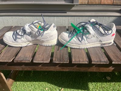 Off-White × Nike Dunk Low "Sail/Neutral Grey/Gridiron"