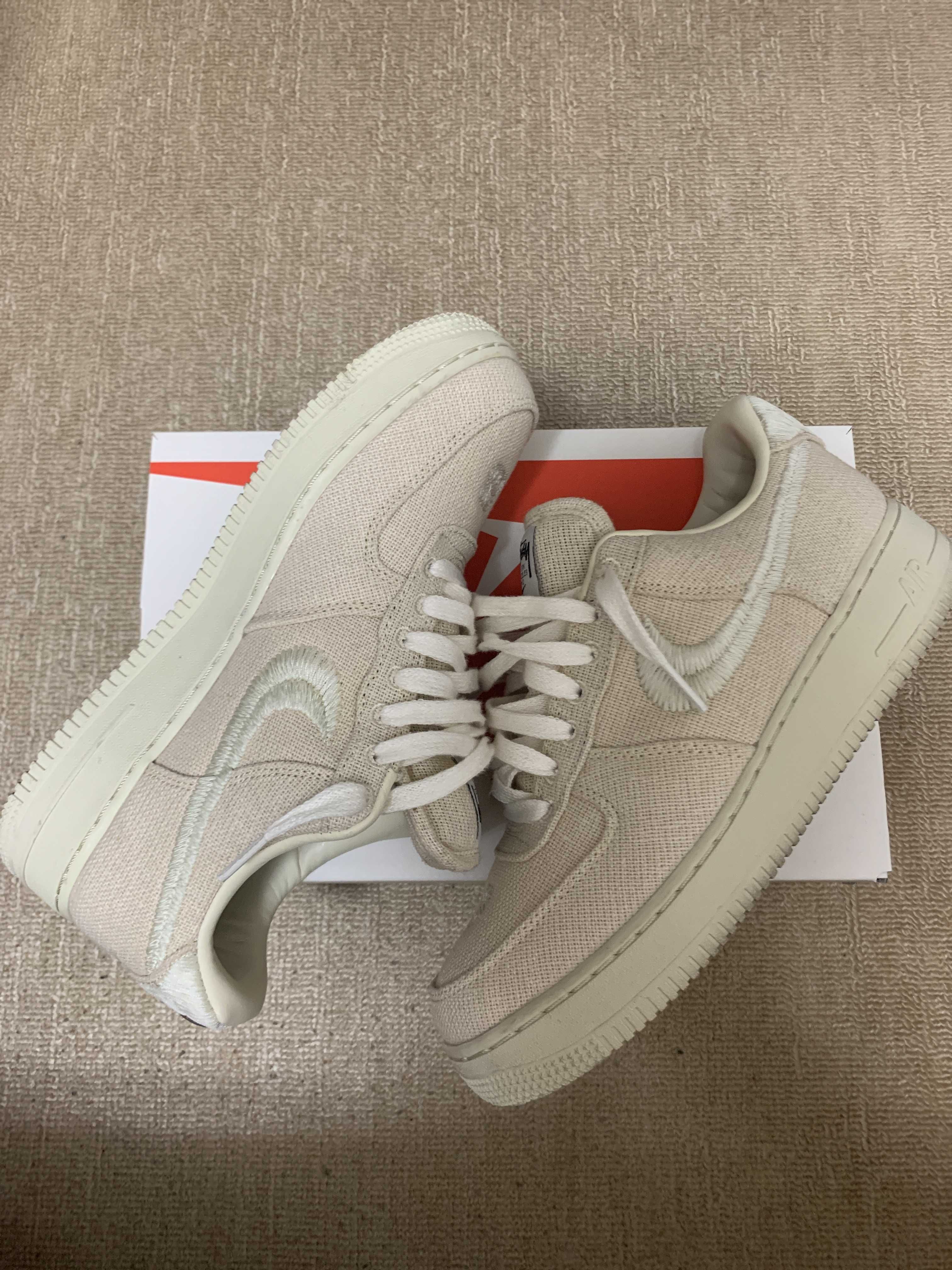 Stussy × Nike Air Force 1 Low "Fossil Stone"