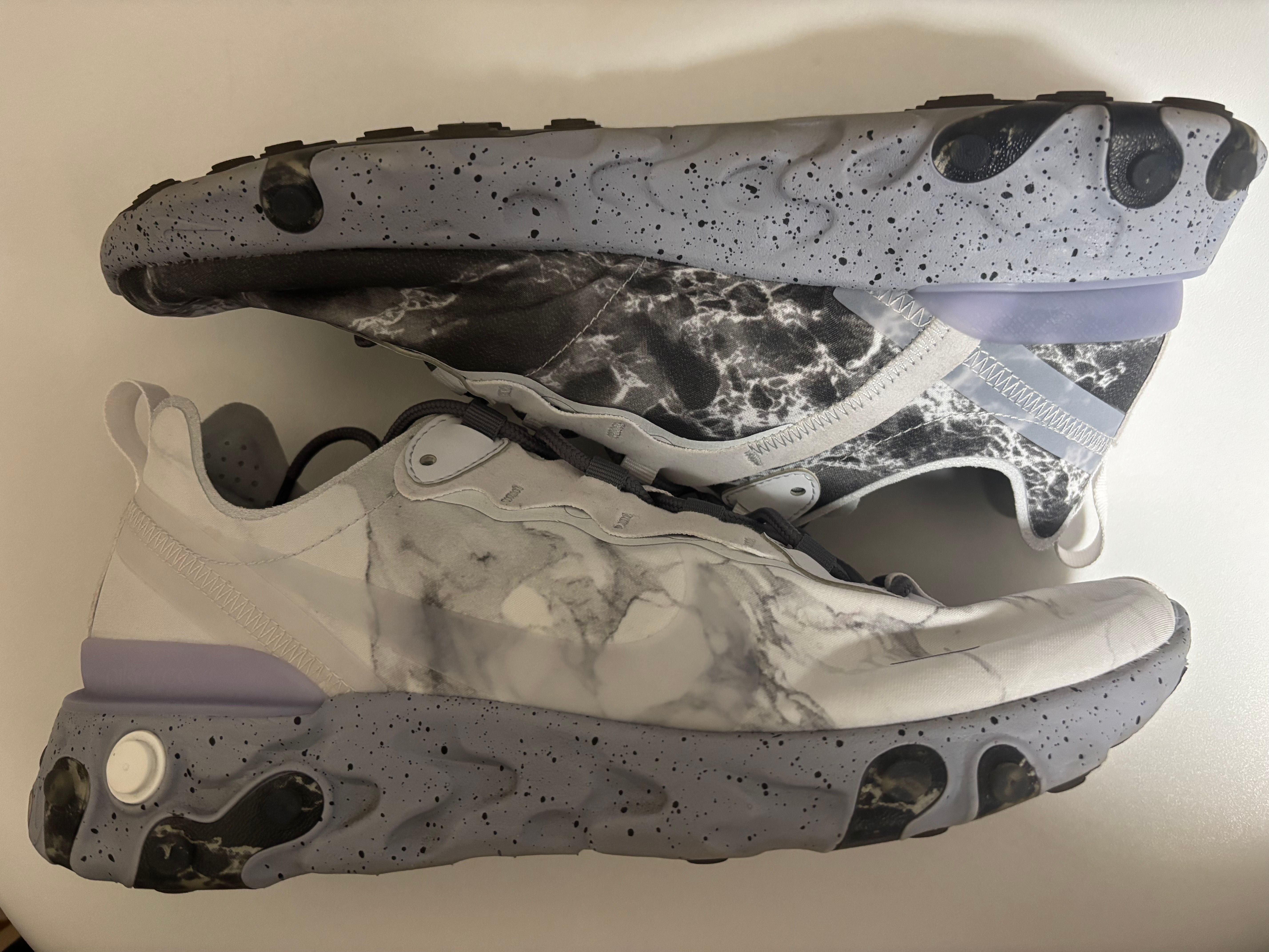 KENDRICK LAMAR×NIKE REACT ELEMENT 55 "PURE PLATINUM/CLEAR-WOLF GREY-BLACK"