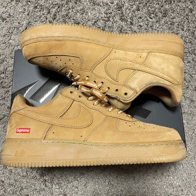 Supreme × Nike Air Force 1 Low "Flax/Wheat"