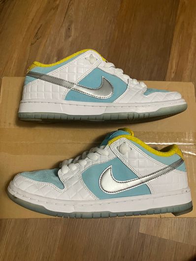 FTC × Nike SB Dunk Low "White/Blue"