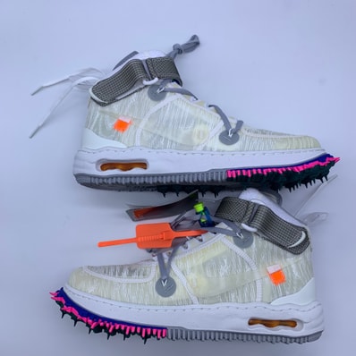 Off-White × Nike Air Force 1 Mid "White"