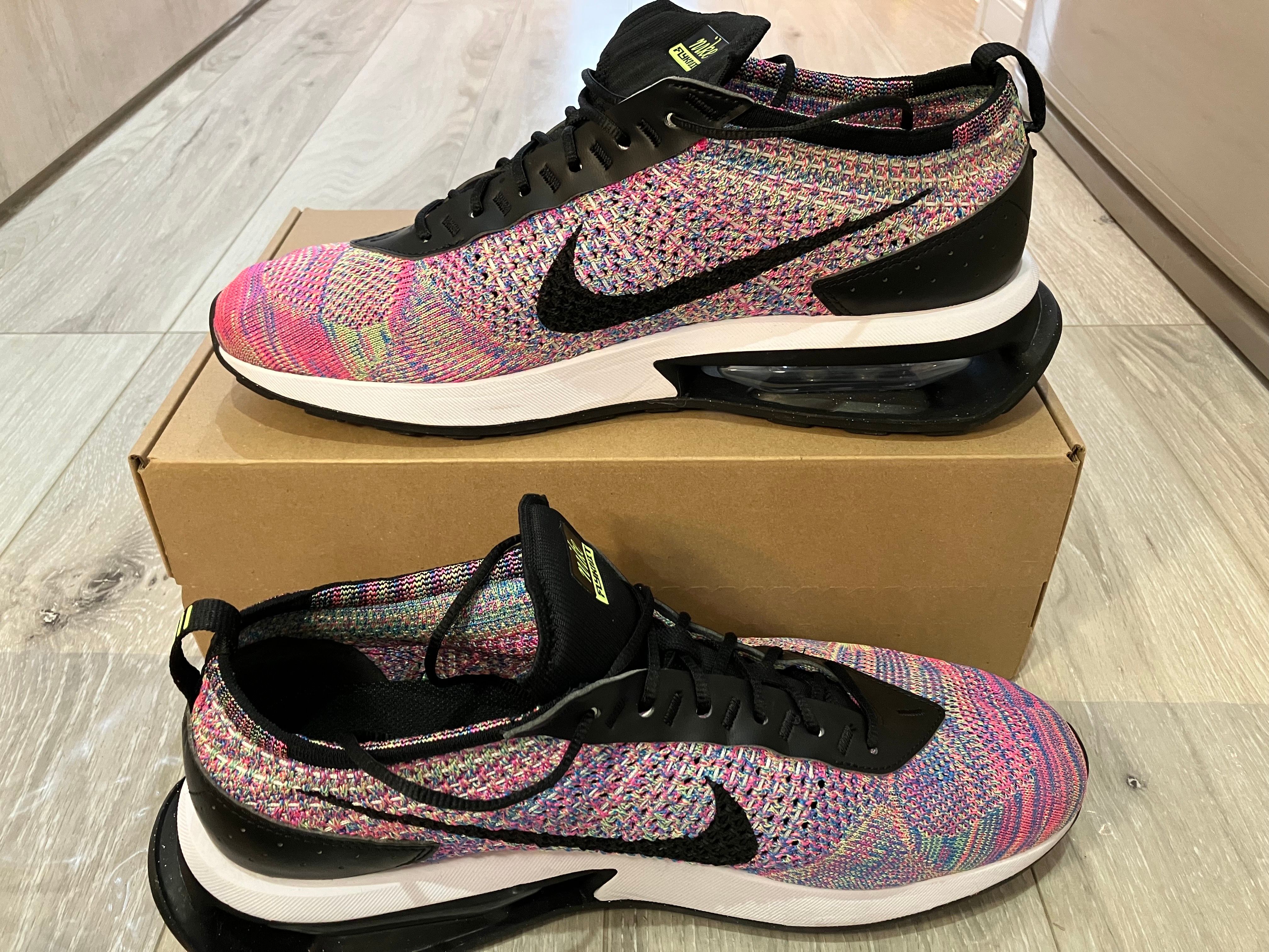 Nike Air Max Flyknit  Racer "Ghost Green/Pink Blast/Photo Blue/Black"