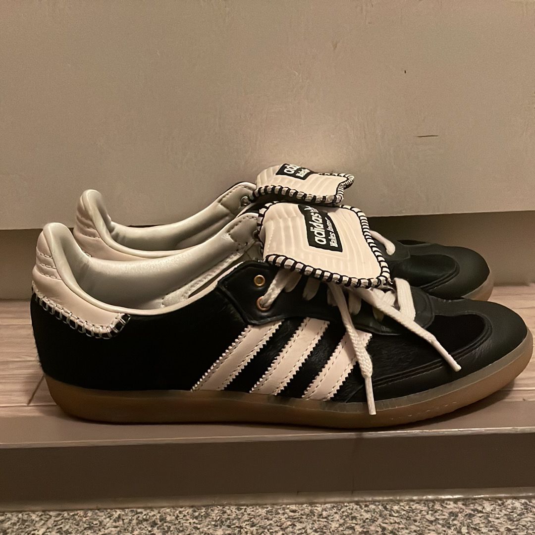 Wales Bonner × adidas Samba Pony Tonal Low "Core Black/Cream White"