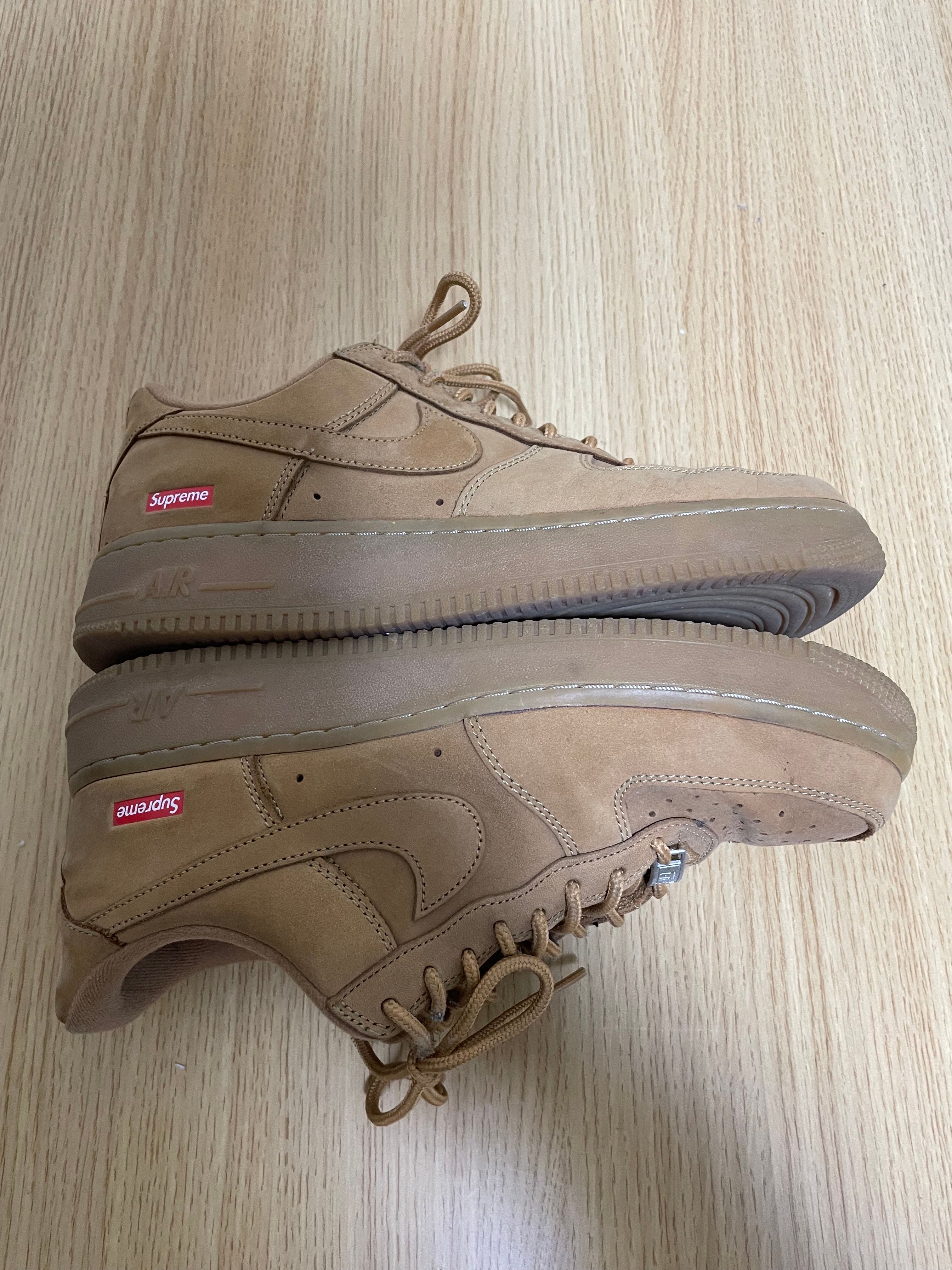 Supreme × Nike Air Force 1 Low "Flax/Wheat"