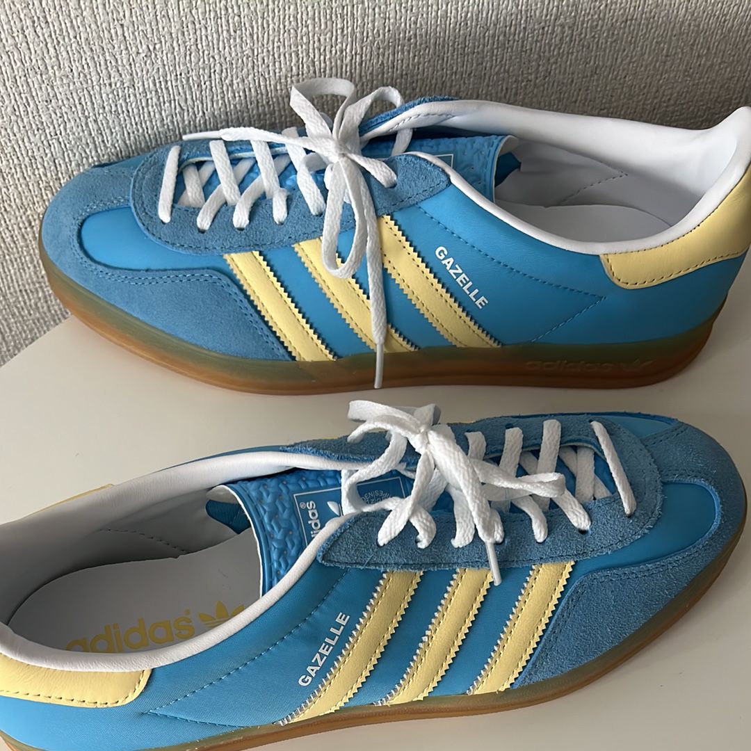 adidas Women's Gazelle Indoor "Semi Blue Burst/Almost Yellow/Footwear White"
