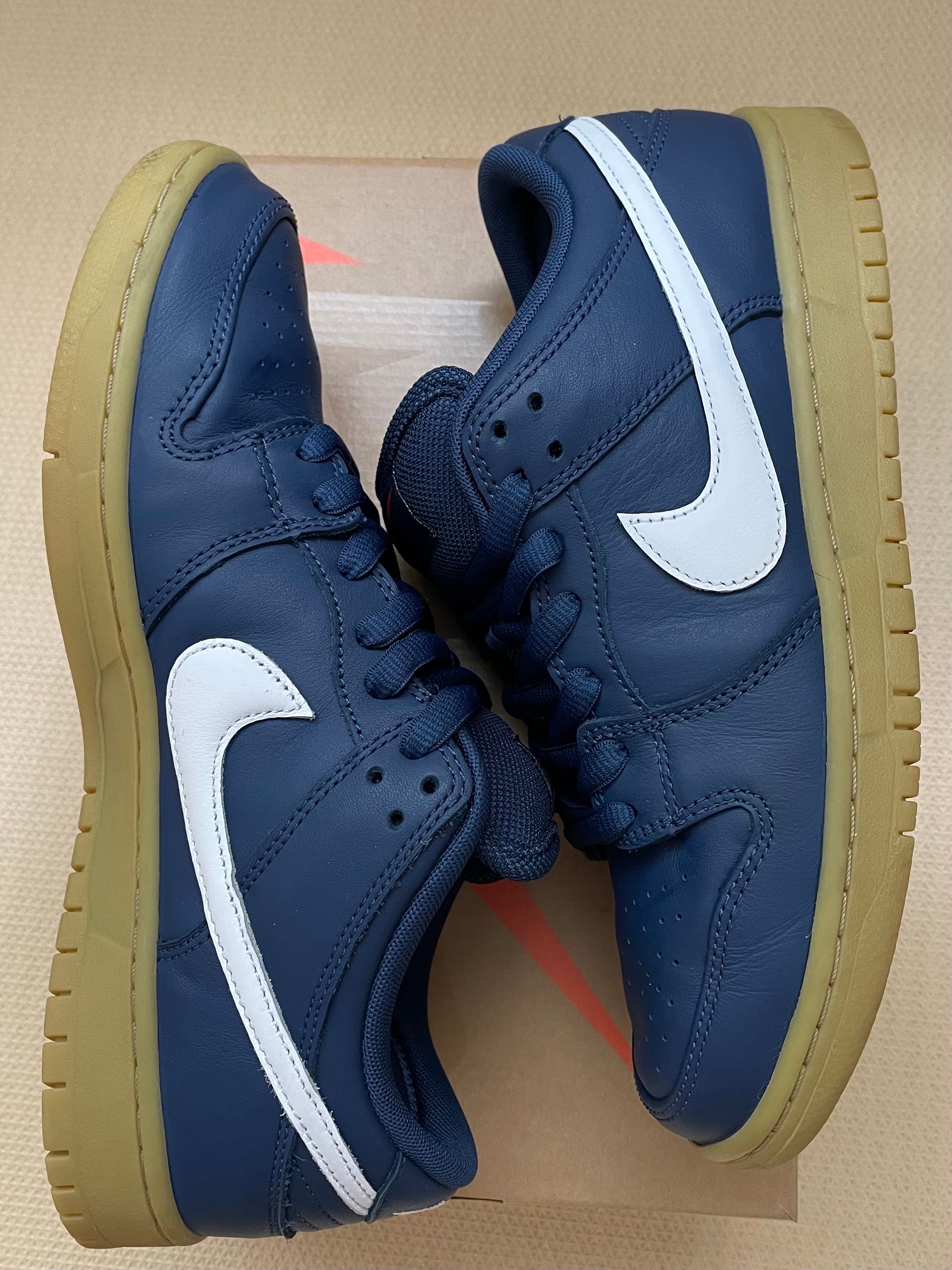Nike SB Dunk Low Pro ISO Orange Label "Navy Gum"
