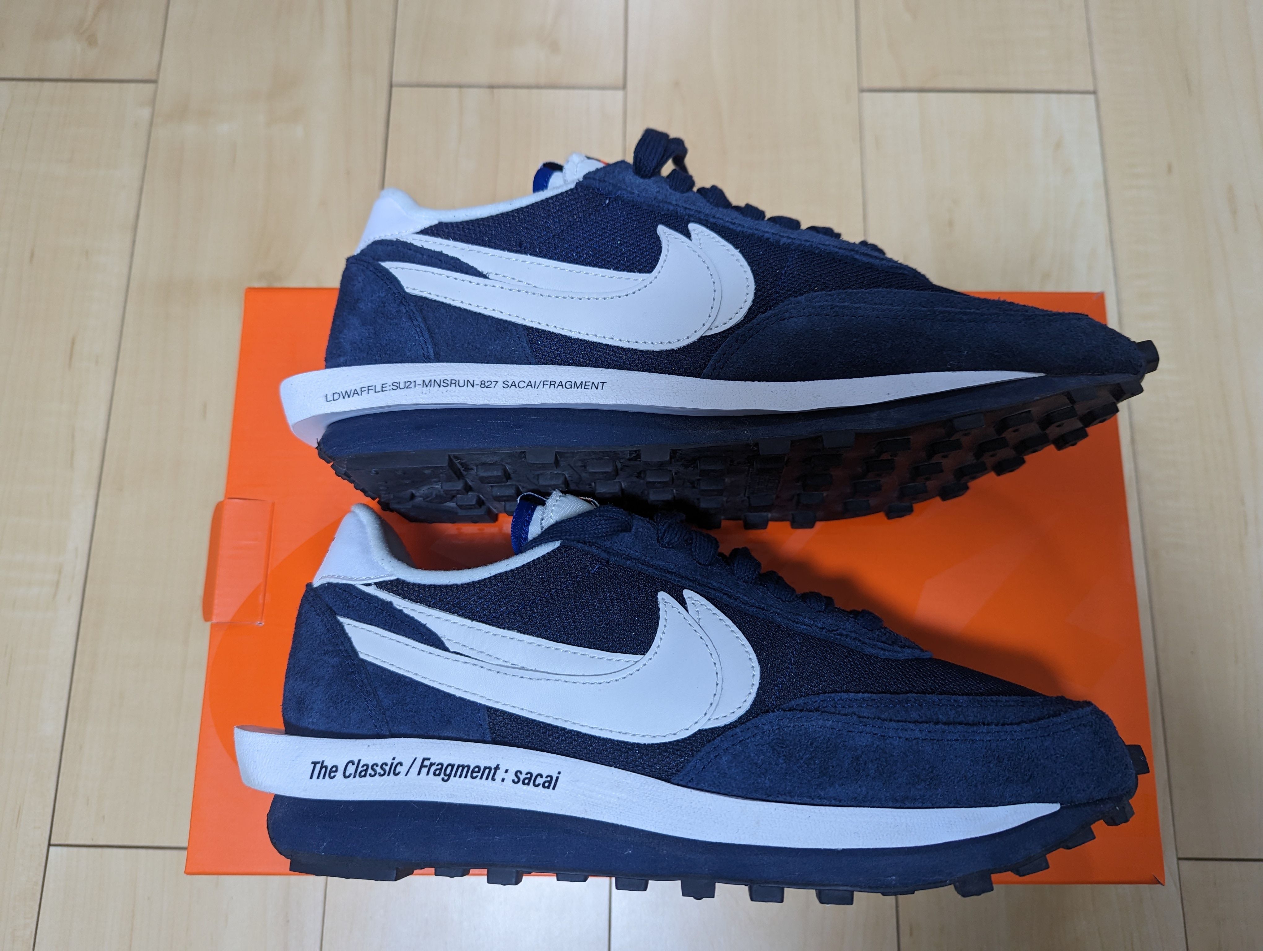 Fragment × sacai × Nike LD Waffle "Blackended Blue"
