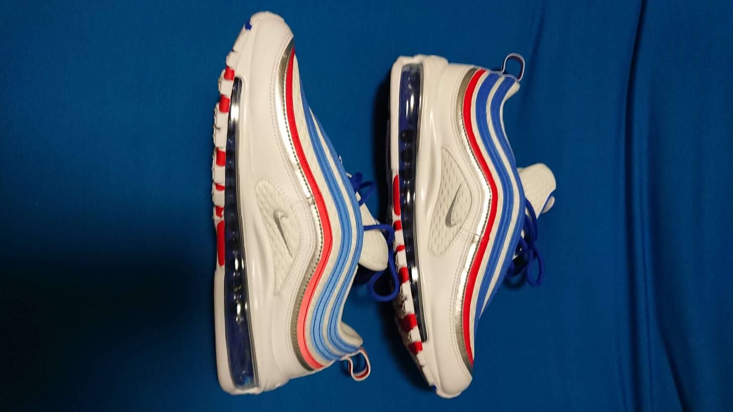 NIKE AIR MAX 97 GAME ROYAL METALLIC SILVER UNIVERSITY REDを買う ...