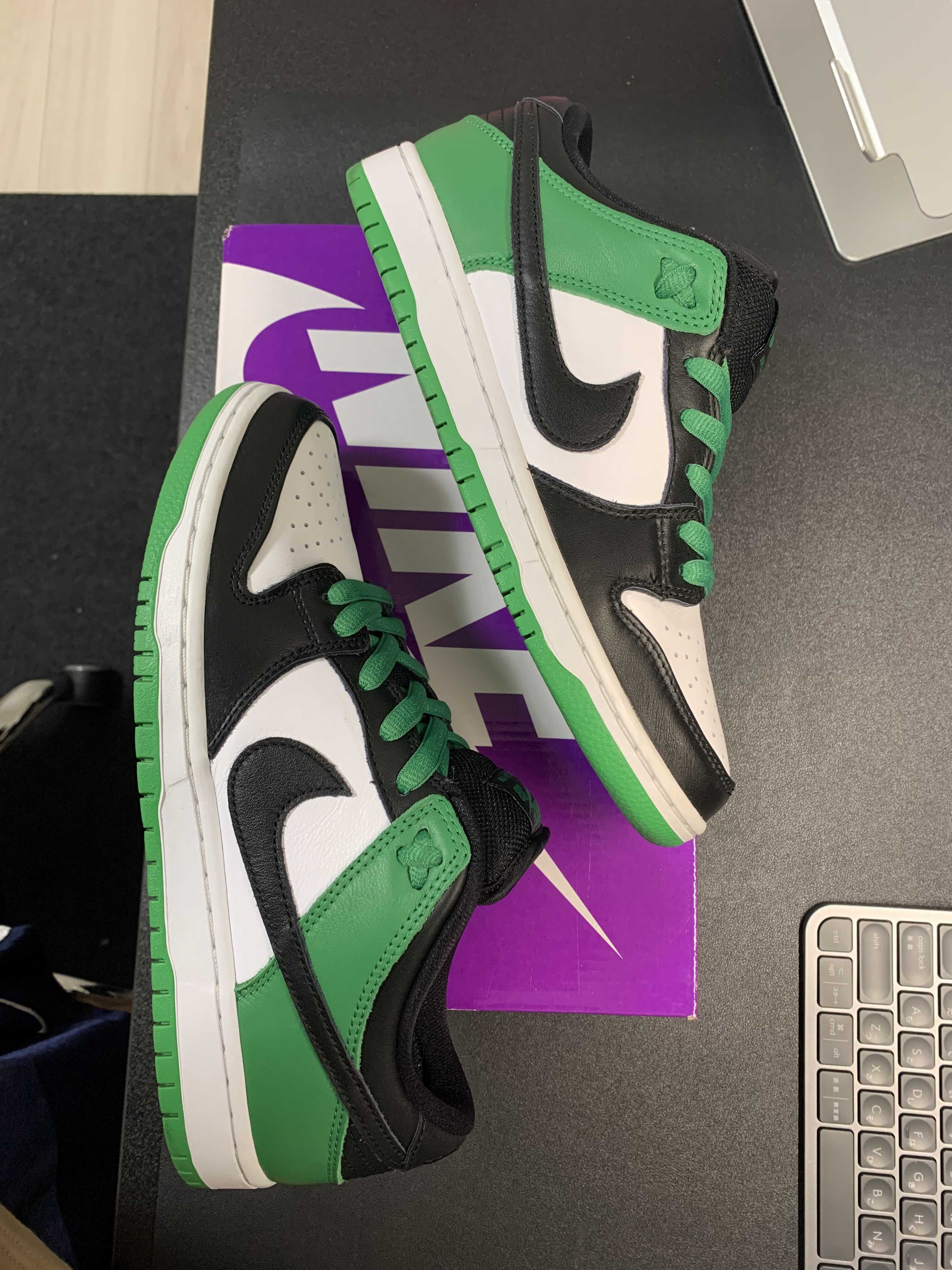 Nike SB Dunk Low Pro "Black and Classic Green"