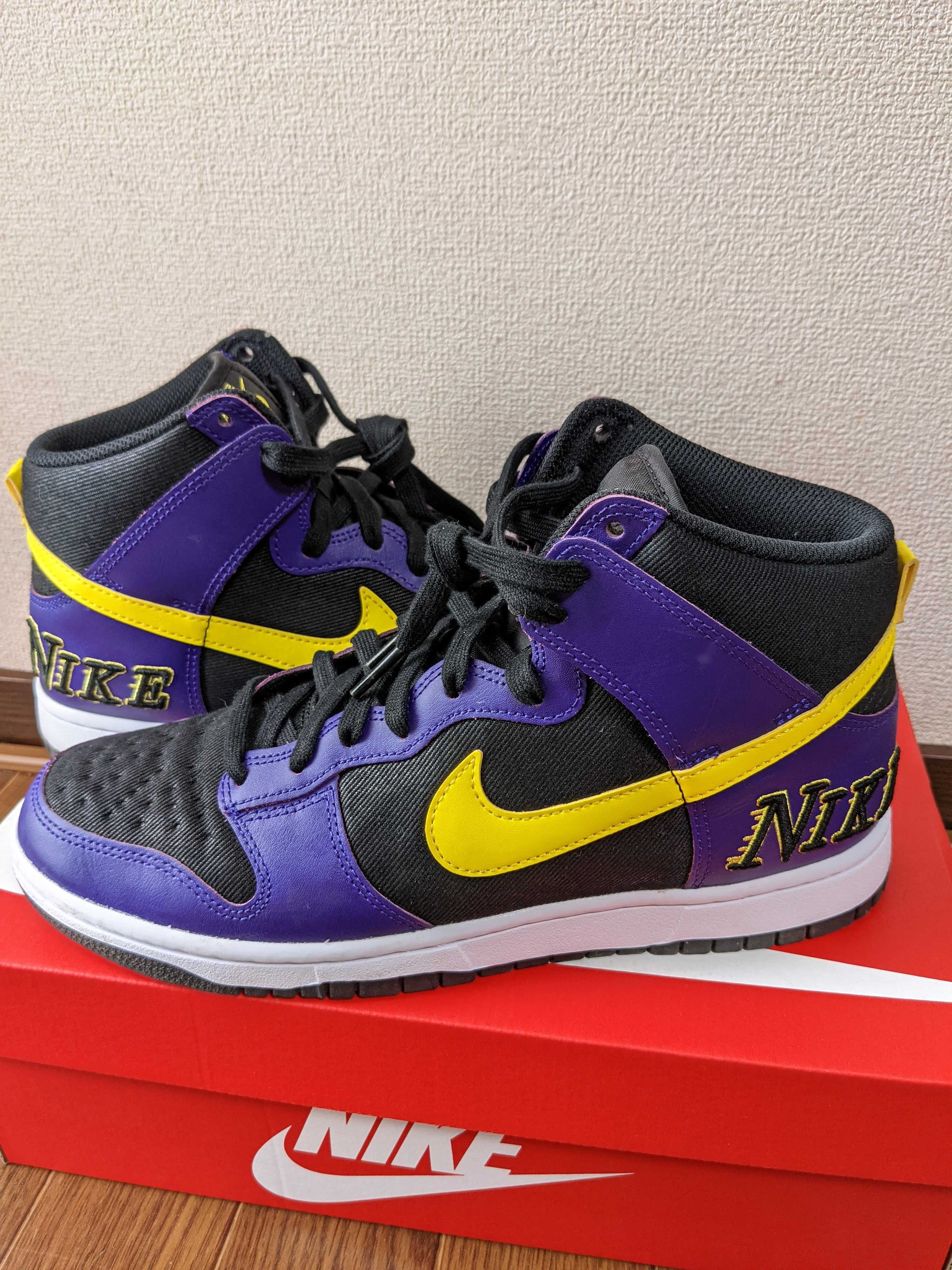 Nike Dunk High EMB "Lakers"