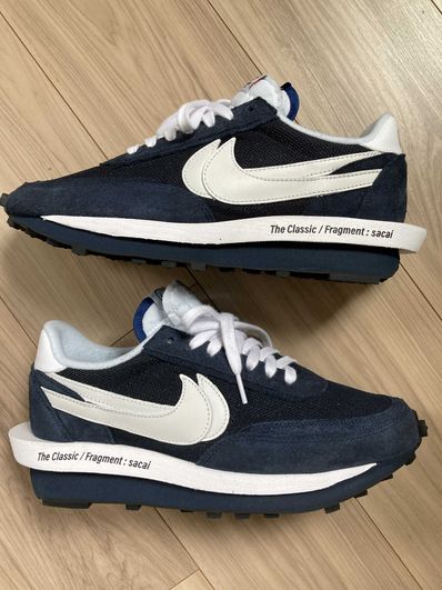 Fragment × sacai × Nike LD Waffle "Blackended Blue"