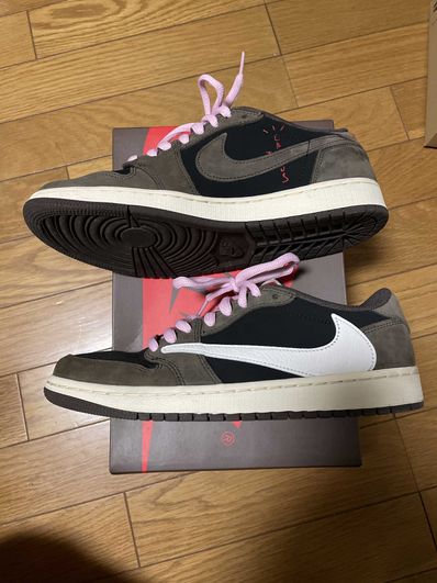 Travis Scott × Nike Air Jordan 1 Low OG SP-T "Black/Dark Mocha"